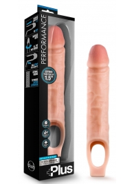 Телесный реалистичный фаллоудлинитель 10 Inch Silicone Cock Sheath Penis Extender - 25,4 см. - Blush Novelties - в Саратове купить с доставкой