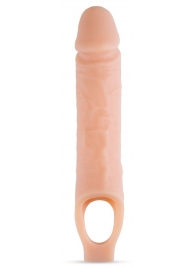 Телесный реалистичный фаллоудлинитель 10 Inch Silicone Cock Sheath Penis Extender - 25,4 см. - Blush Novelties - в Саратове купить с доставкой