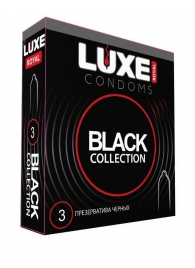 Черные презервативы LUXE Royal Black Collection - 3 шт. - Luxe - купить с доставкой в Саратове