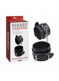 Черные наручники Be good Wrist Cuffs - Chisa - купить с доставкой в Саратове