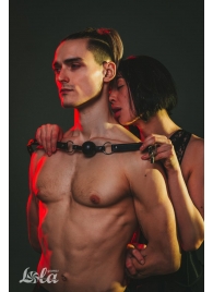 Черный кляп Love Addict на замочке - Lola Games - купить с доставкой в Саратове