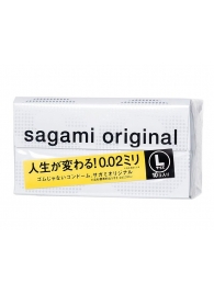 Презервативы Sagami Original 0.02 L-size увеличенного размера - 10 шт. - Sagami - купить с доставкой в Саратове