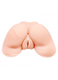 Телесная вибровагина Julie с 2 рабочими отверстиями - Baile - в Саратове купить с доставкой