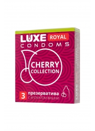 Презервативы с ароматом вишни LUXE Royal Cherry Collection - 3 шт. - Luxe - купить с доставкой в Саратове