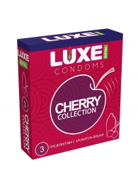 Презервативы с ароматом вишни LUXE Royal Cherry Collection - 3 шт. - Luxe - купить с доставкой в Саратове