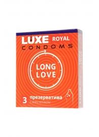 Презервативы с продлевающим эффектом LUXE Royal Long Love - 3 шт. - Luxe - купить с доставкой в Саратове