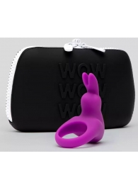 Фиолетовое эрекционное виброкольцо Happy Rabbit Cock Ring Kit - Happy Rabbit - в Саратове купить с доставкой