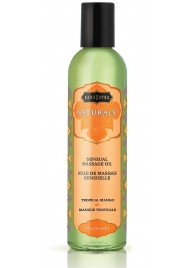 Массажное масло Naturals Tropical Mango с ароматом манго - 236 мл. - Kama Sutra - купить с доставкой в Саратове