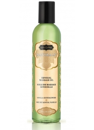 Массажное масло Naturals Vanilla Sandalwood с ароматом ванили и сандала - 236 мл. - Kama Sutra - купить с доставкой в Саратове