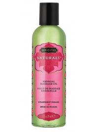 Массажное масло Naturals Strawberry Dreams с ароматом клубники - 59 мл. - Kama Sutra - купить с доставкой в Саратове