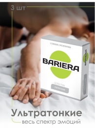 Ультратонкие презервативы Bariera Ultra Thin - 3 шт. - Bariera - купить с доставкой в Саратове