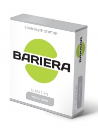 Ультратонкие презервативы Bariera Ultra Thin - 3 шт. - Bariera - купить с доставкой в Саратове