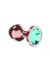 Пробка цвета розового золота с малиновым кристаллом Diamond Topaz Shine L - 8,3 см. - Lola Games - купить с доставкой в Саратове