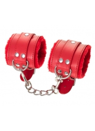 Красные наручники Anonymo из искусственной кожи - ToyFa - купить с доставкой в Саратове Красные наручники Anonymo из искусственной кожи - ToyFa - купить с доставкой в Саратове