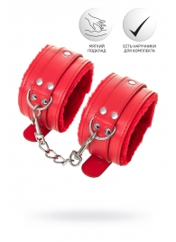 Красные оковы Anonymo из искусственной кожи - ToyFa - купить с доставкой в Саратове