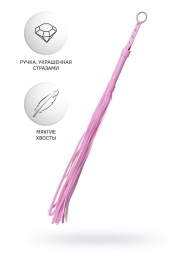 Розовый флоггер Anonymo - 64 см. - ToyFa - купить с доставкой в Саратове