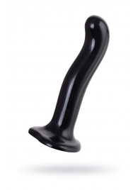 Черный стимулятор для пар P G-Spot Dildo Size M - 18 см. - Strap-on-me - в Саратове купить с доставкой