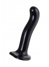 Черный стимулятор для пар P G-Spot Dildo Size M - 18 см. - Strap-on-me - в Саратове купить с доставкой