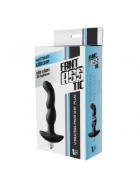 Черная вибропробка для простаты FantASStic Vibrating Prostate Plug - 14,5 см. - Dream Toys - в Саратове купить с доставкой