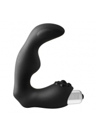 Черный вибромассажер простаты FantASStic Vibrating Prostate Massager - 11,3 см. - Dream Toys - в Саратове купить с доставкой