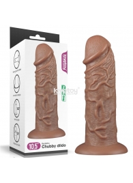 Коричневый фаллоимитатор Cubby dildo - 26,6 см. - Lovetoy в Саратове Коричневый фаллоимитатор Cubby dildo - 26,6 см. - Lovetoy