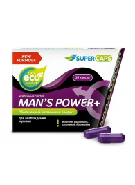 Возбуждающее средство для мужчин Mans Power plus - 10 капсул (0,35 гр.) +1 в подарок - SuperCaps - купить с доставкой в Саратове