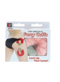 Металлические наручники с розовой меховой опушкой METAL HANDCUFF WITH PLUSH PINK - Dream Toys - купить с доставкой в Саратове