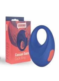 Синее эрекционное кольцо RRRING Casual Date Cock Ring - FeelzToys - в Саратове купить с доставкой