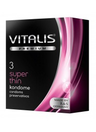Ультратонкие презервативы VITALIS PREMIUM super thin - 3 шт. - Vitalis - купить с доставкой в Саратове