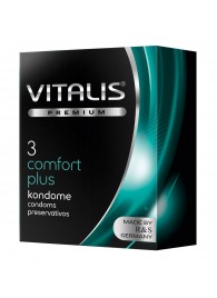 Контурные презервативы VITALIS PREMIUM comfort plus - 3 шт. - Vitalis - купить с доставкой в Саратове