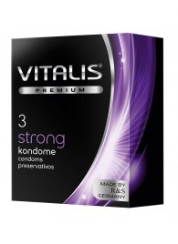 Презервативы с утолщенной стенкой VITALIS PREMIUM strong - 3 шт. - Vitalis - купить с доставкой в Саратове