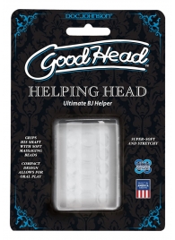 Прозрачный мастурбатор HELPING HEAD - Doc Johnson - в Саратове купить с доставкой