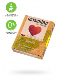 Экологически чистые презервативы Masculan Organic - 3 шт. - Masculan - купить с доставкой в Саратове