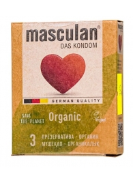 Экологически чистые презервативы Masculan Organic - 3 шт. - Masculan - купить с доставкой в Саратове