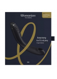 Темно-серый стимулятор G-точки Womanizer OG c технологией Pleasure Air и вибрацией - 17,7 см. - Womanizer купить в Саратове с доставкой в Orgasmix.ru Темно-серый стимулятор G-точки Womanizer OG c технологией Pleasure Air и вибрацией - 17,7 см. - Womanizer