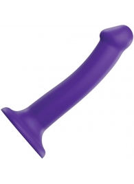 Фиолетовый фаллоимитатор-насадка Strap-On-Me Dildo Dual Density size M - 18 см. - Strap-on-me - купить с доставкой в Саратове