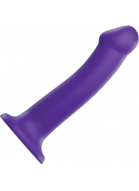 Фиолетовый фаллоимитатор-насадка Strap-On-Me Dildo Dual Density size L - 19 см. - Strap-on-me - купить с доставкой в Саратове