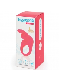 Розовое эрекционное виброкольцо Happy Rabbit Rechargeable Rabbit Cock Ring - Happy Rabbit - в Саратове купить с доставкой