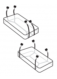 Фиксаторы для кровати WRAPAROUND MATTRESS RESTRAIN - Pipedream - купить с доставкой в Саратове