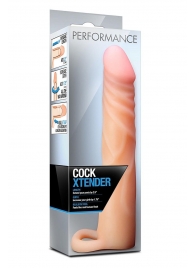 Телесная насадка на пенис Cock Xtender - 17,7 см. - Blush Novelties - в Саратове купить с доставкой