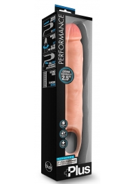 Телесная насадка-удлинитель 11.5 Inch Silicone Cock Sheath Penis Extender - 29,2 см. - Blush Novelties - в Саратове купить с доставкой