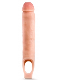 Телесная насадка-удлинитель 11.5 Inch Silicone Cock Sheath Penis Extender - 29,2 см. - Blush Novelties - в Саратове купить с доставкой