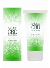 Крем-пролонгатор Natural CBD Delay Cream - 50 мл. - Shots Media BV - купить с доставкой в Саратове