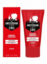 Пролонгирующий лубрикант Numbing CBD from Amsterdam - 50 мл. - Shots Media BV - купить с доставкой в Саратове