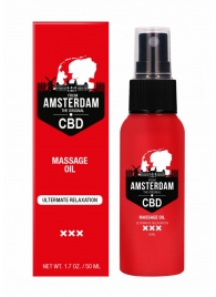 Стимулирующее массажное масло CBD from Amsterdam Massage Oil - 50 мл. - Shots Media BV - купить с доставкой в Саратове