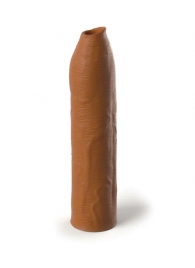 Кофейная насадка-удлинитель Uncut Silicone Penis Enhancer - 17,8 см. - Pipedream - в Саратове купить с доставкой