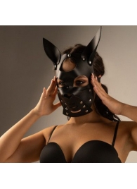 Черная маска  Собака  с ушками - Crazy Handmade - купить с доставкой в Саратове