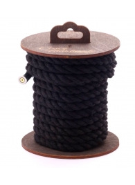 Черная хлопковая веревка для бондажа на катушке - 5 м. - Crazy Handmade - купить с доставкой в Саратове