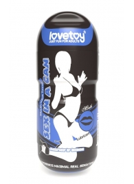 Мастурбатор-ротик с вибрацией Sex In A Can Mouth Lotus Tunnel - Lovetoy - в Саратове купить с доставкой