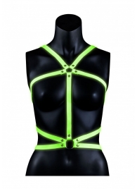 Портупея Body Harness с неоновым эффектом - размер L-XL - Shots Media BV - купить с доставкой в Саратове